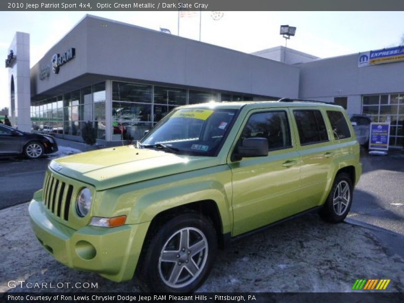 Optic Green Metallic / Dark Slate Gray 2010 Jeep Patriot Sport 4x4