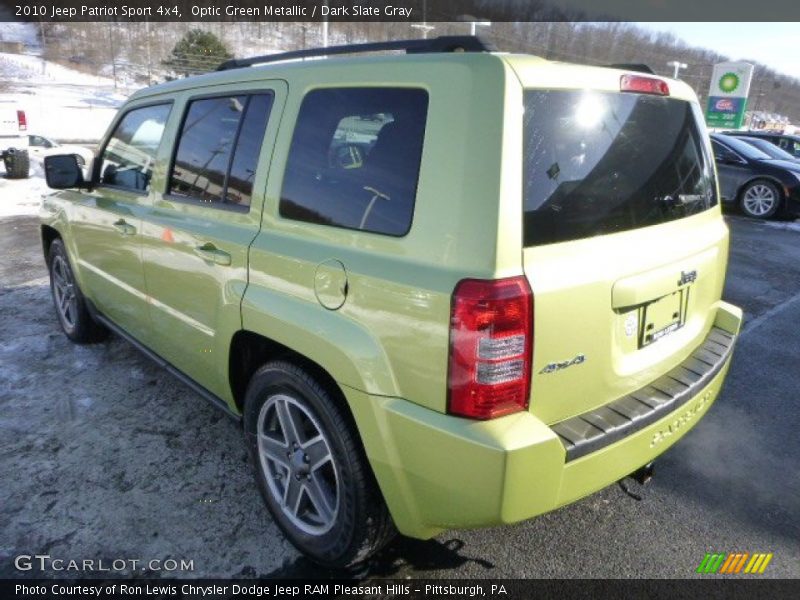 Optic Green Metallic / Dark Slate Gray 2010 Jeep Patriot Sport 4x4