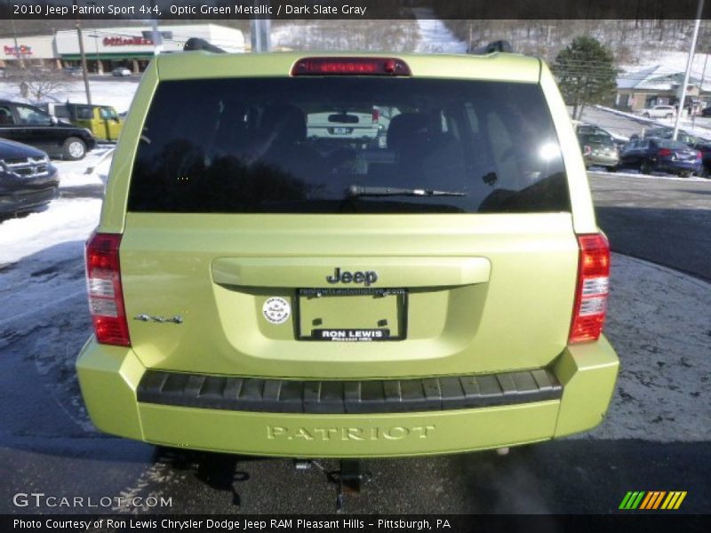 Optic Green Metallic / Dark Slate Gray 2010 Jeep Patriot Sport 4x4