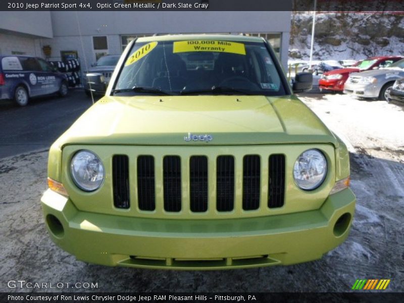 Optic Green Metallic / Dark Slate Gray 2010 Jeep Patriot Sport 4x4