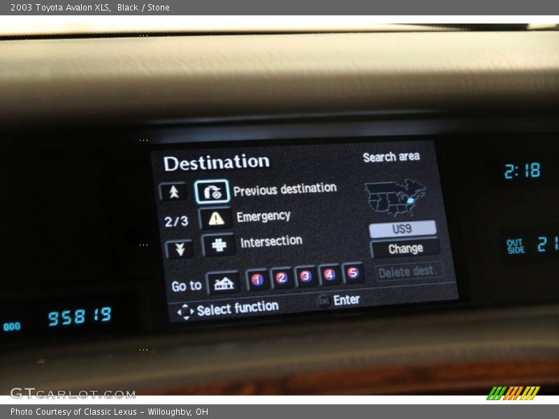 Black / Stone 2003 Toyota Avalon XLS
