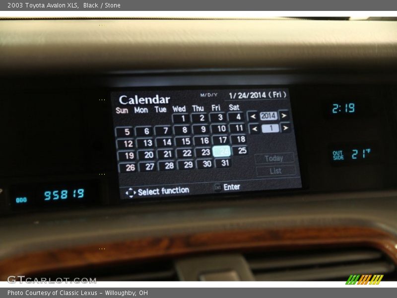 Black / Stone 2003 Toyota Avalon XLS