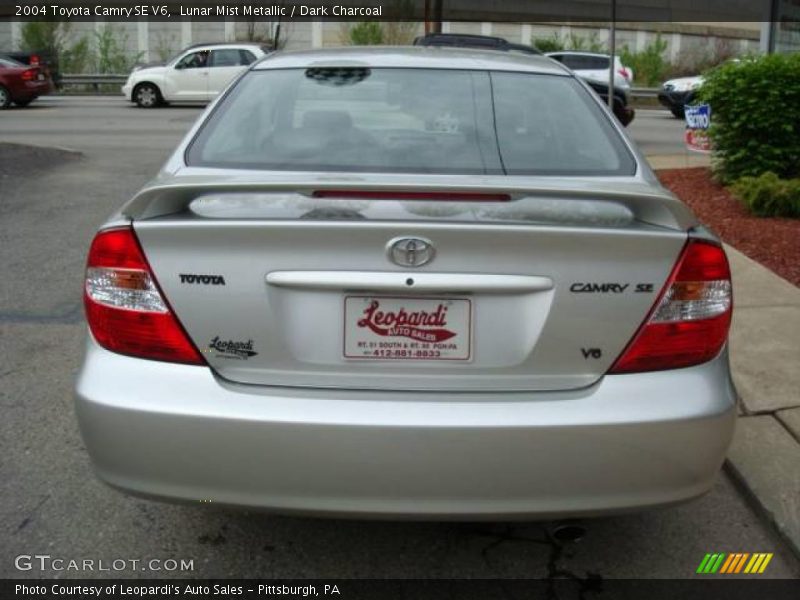 Lunar Mist Metallic / Dark Charcoal 2004 Toyota Camry SE V6