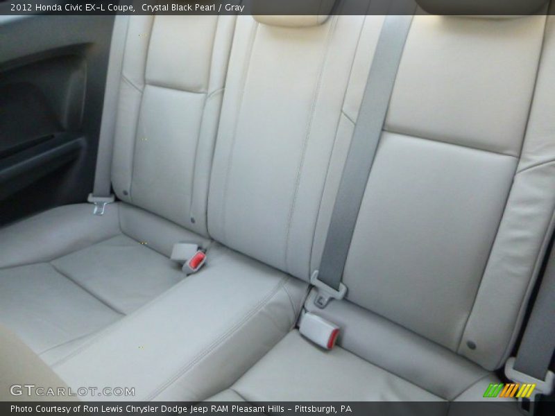 Crystal Black Pearl / Gray 2012 Honda Civic EX-L Coupe