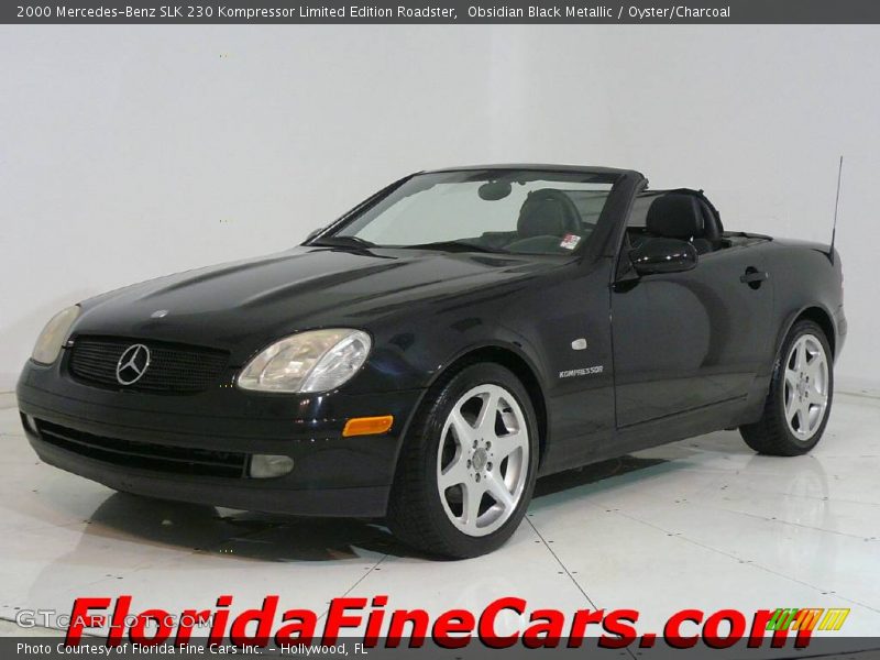 Obsidian Black Metallic / Oyster/Charcoal 2000 Mercedes-Benz SLK 230 Kompressor Limited Edition Roadster