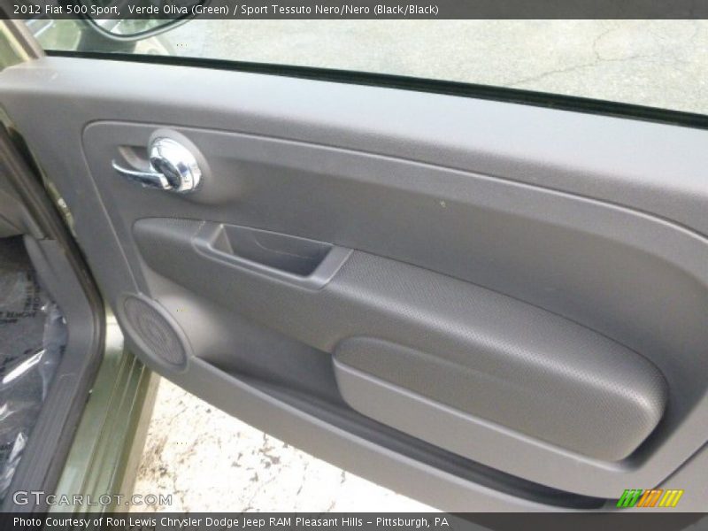 Verde Oliva (Green) / Sport Tessuto Nero/Nero (Black/Black) 2012 Fiat 500 Sport