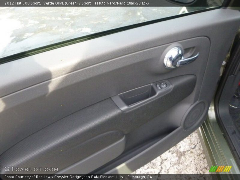 Verde Oliva (Green) / Sport Tessuto Nero/Nero (Black/Black) 2012 Fiat 500 Sport