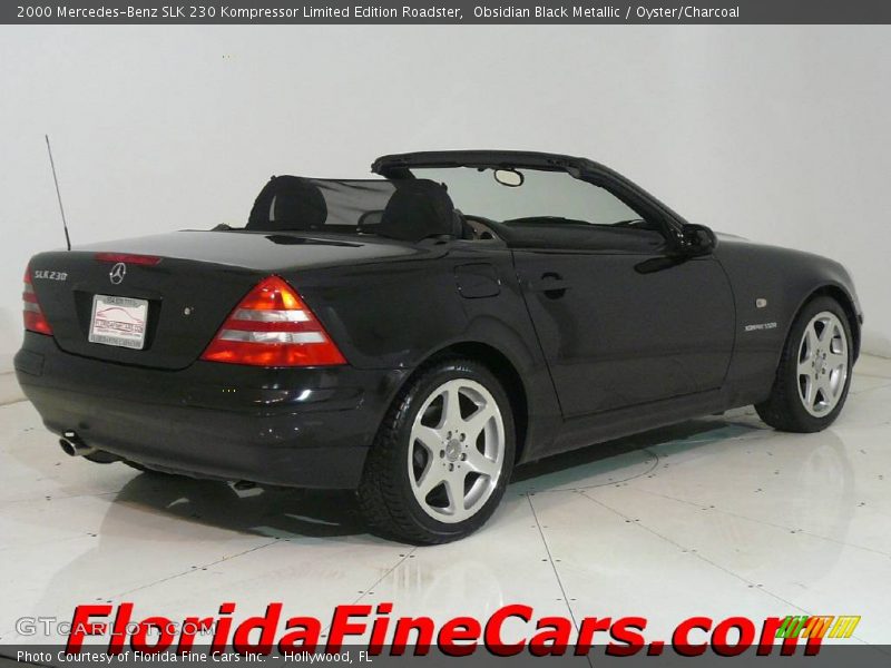 Obsidian Black Metallic / Oyster/Charcoal 2000 Mercedes-Benz SLK 230 Kompressor Limited Edition Roadster