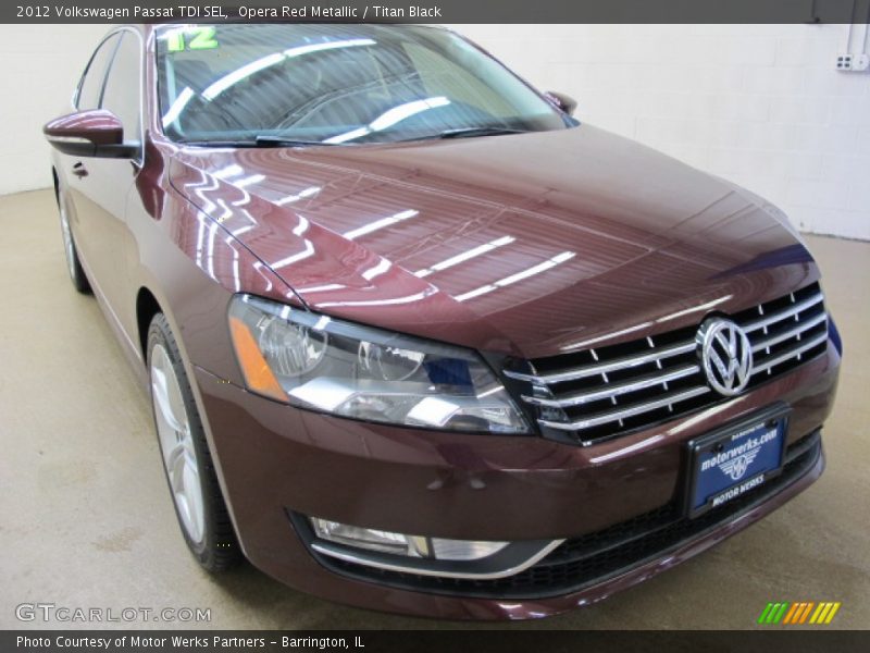 Opera Red Metallic / Titan Black 2012 Volkswagen Passat TDI SEL