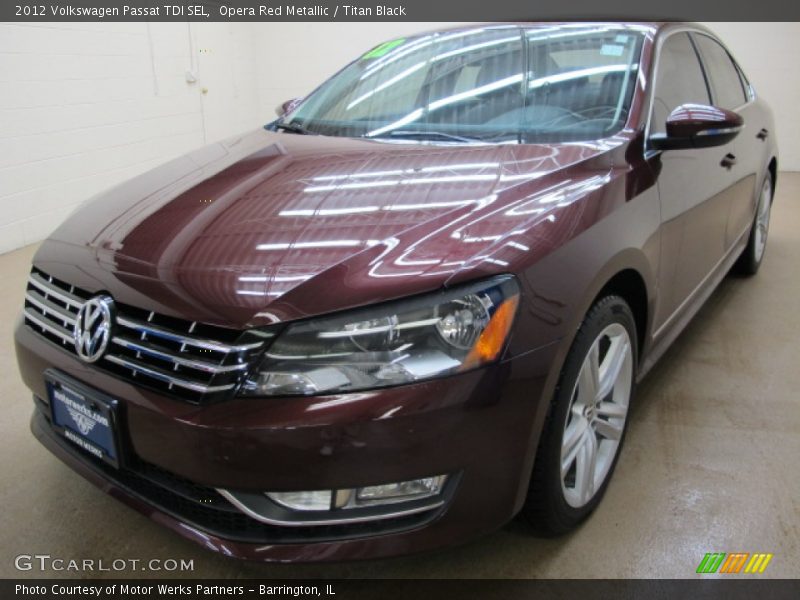 Opera Red Metallic / Titan Black 2012 Volkswagen Passat TDI SEL