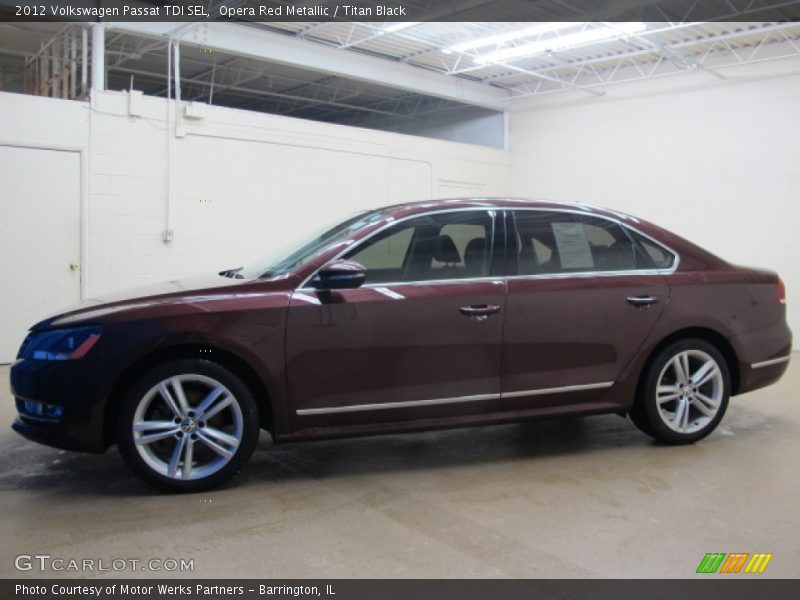 Opera Red Metallic / Titan Black 2012 Volkswagen Passat TDI SEL