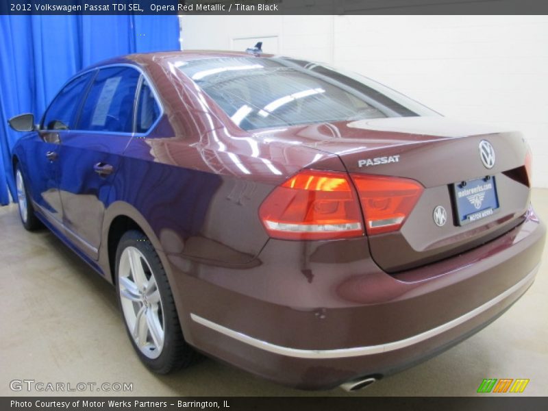 Opera Red Metallic / Titan Black 2012 Volkswagen Passat TDI SEL