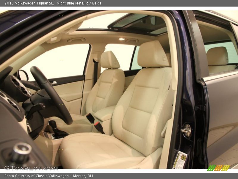 Night Blue Metallic / Beige 2013 Volkswagen Tiguan SE