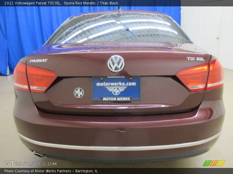 Opera Red Metallic / Titan Black 2012 Volkswagen Passat TDI SEL