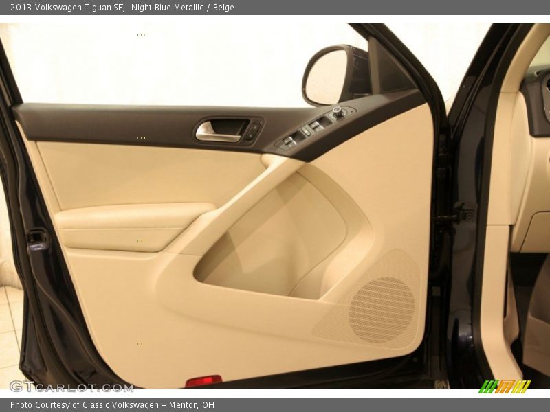 Night Blue Metallic / Beige 2013 Volkswagen Tiguan SE