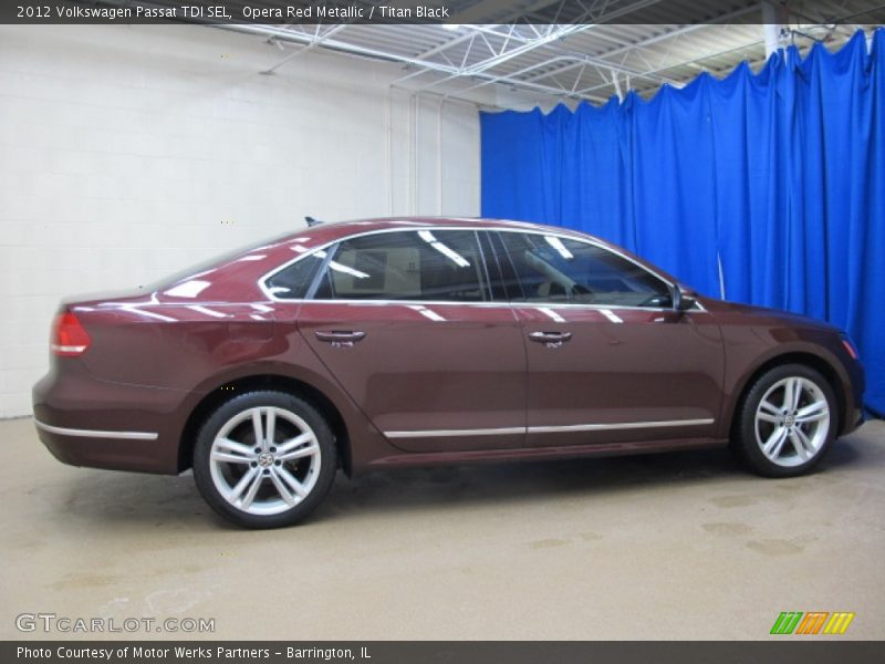 Opera Red Metallic / Titan Black 2012 Volkswagen Passat TDI SEL