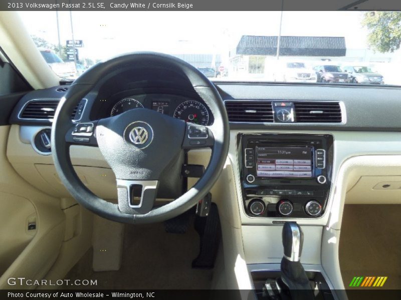 Candy White / Cornsilk Beige 2013 Volkswagen Passat 2.5L SE