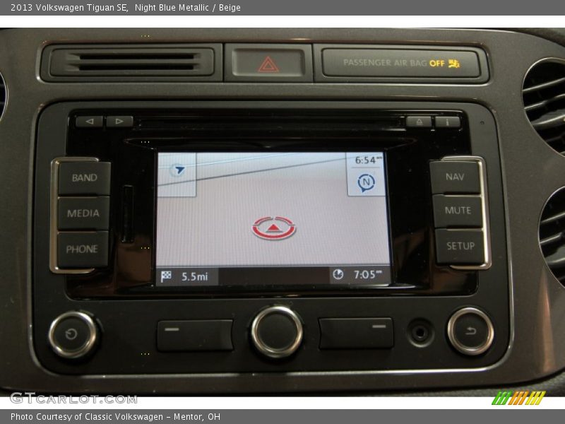 Night Blue Metallic / Beige 2013 Volkswagen Tiguan SE