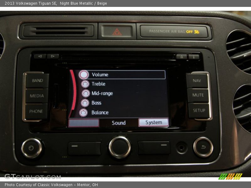 Night Blue Metallic / Beige 2013 Volkswagen Tiguan SE