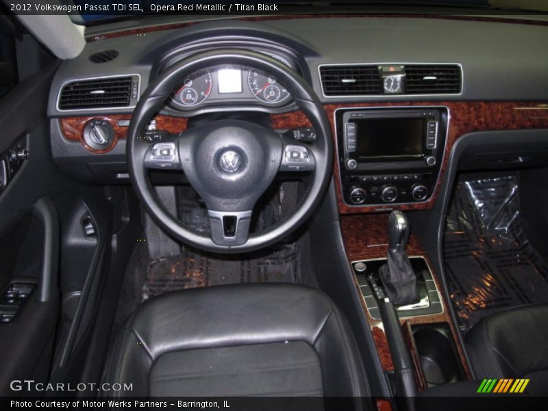 Opera Red Metallic / Titan Black 2012 Volkswagen Passat TDI SEL