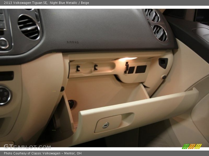 Night Blue Metallic / Beige 2013 Volkswagen Tiguan SE