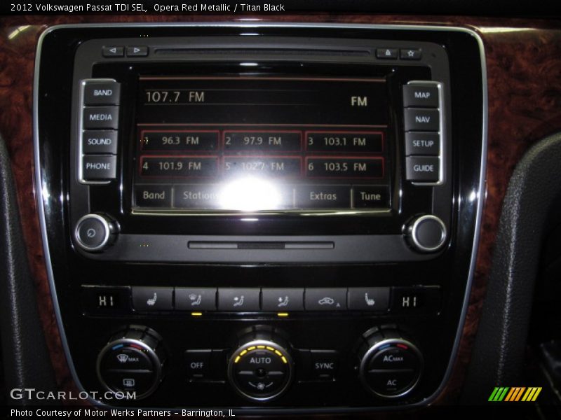 Opera Red Metallic / Titan Black 2012 Volkswagen Passat TDI SEL