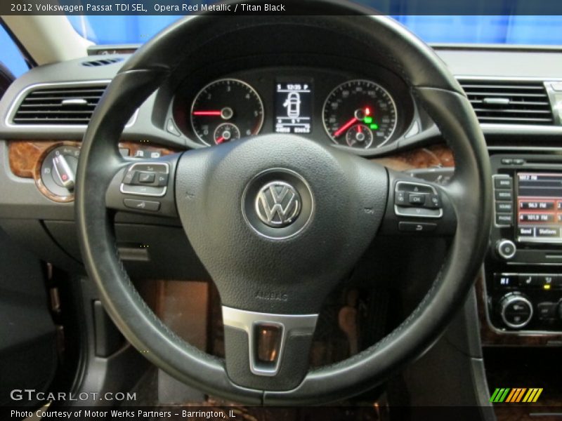 Opera Red Metallic / Titan Black 2012 Volkswagen Passat TDI SEL