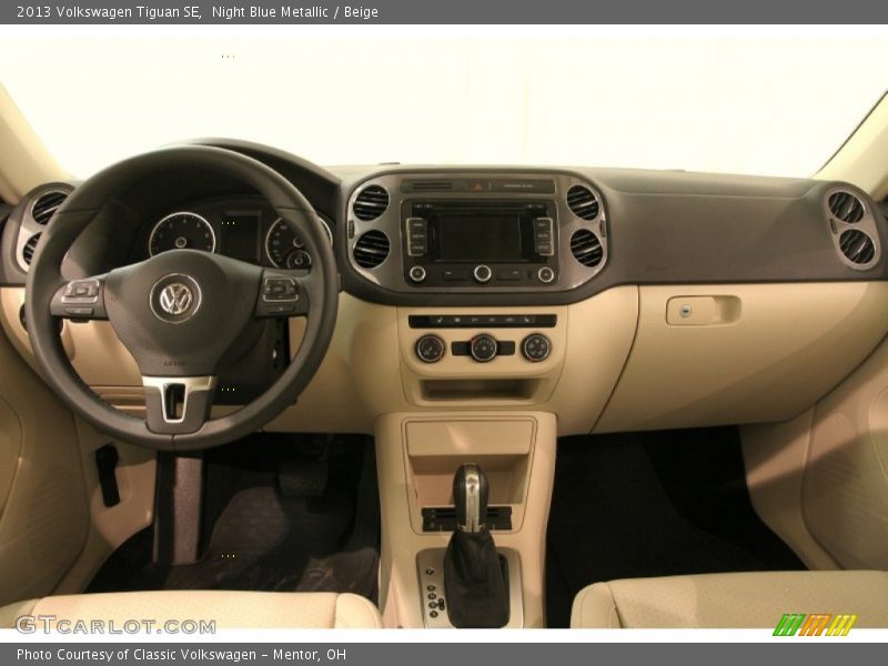 Night Blue Metallic / Beige 2013 Volkswagen Tiguan SE