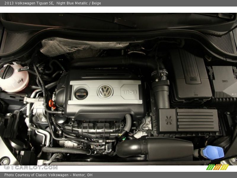 Night Blue Metallic / Beige 2013 Volkswagen Tiguan SE