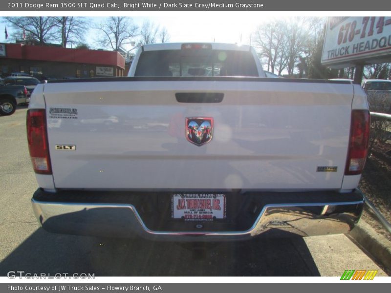 Bright White / Dark Slate Gray/Medium Graystone 2011 Dodge Ram 1500 SLT Quad Cab