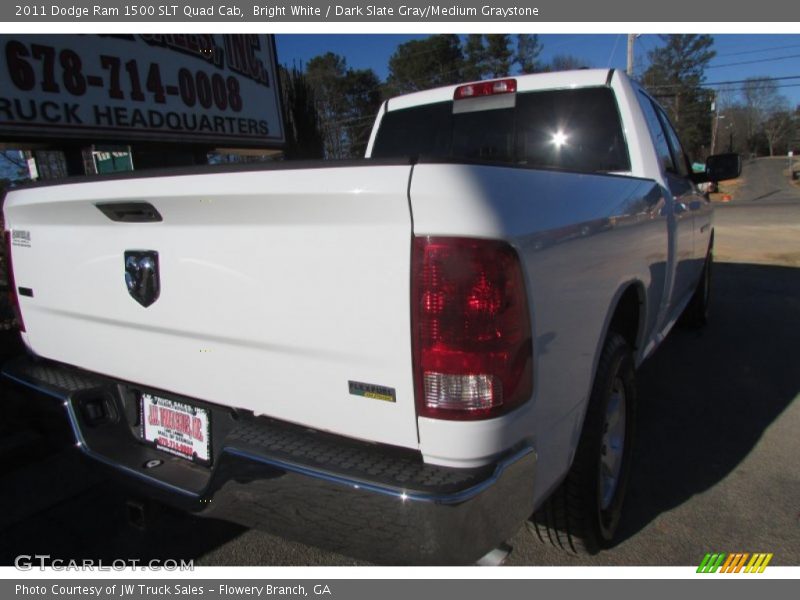 Bright White / Dark Slate Gray/Medium Graystone 2011 Dodge Ram 1500 SLT Quad Cab
