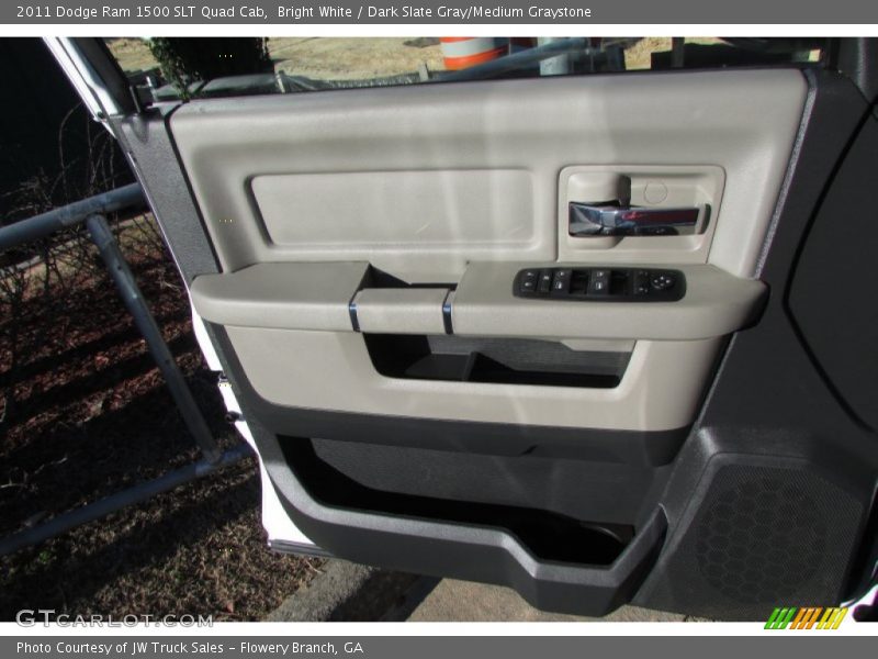 Bright White / Dark Slate Gray/Medium Graystone 2011 Dodge Ram 1500 SLT Quad Cab