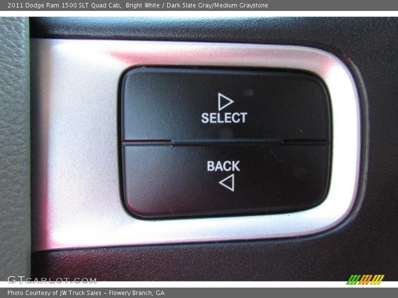 Bright White / Dark Slate Gray/Medium Graystone 2011 Dodge Ram 1500 SLT Quad Cab
