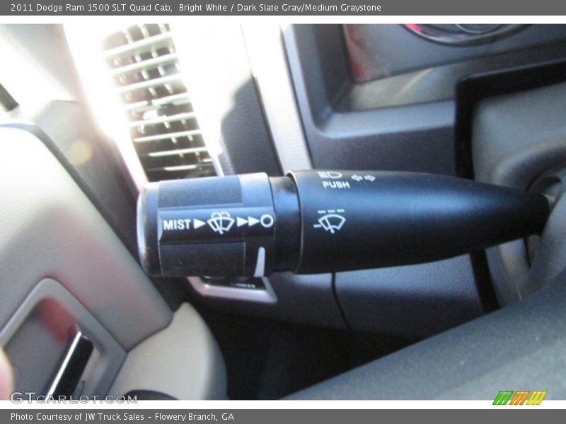 Bright White / Dark Slate Gray/Medium Graystone 2011 Dodge Ram 1500 SLT Quad Cab