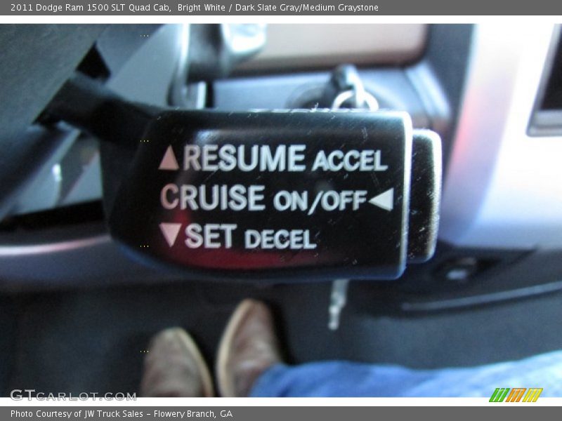 Bright White / Dark Slate Gray/Medium Graystone 2011 Dodge Ram 1500 SLT Quad Cab