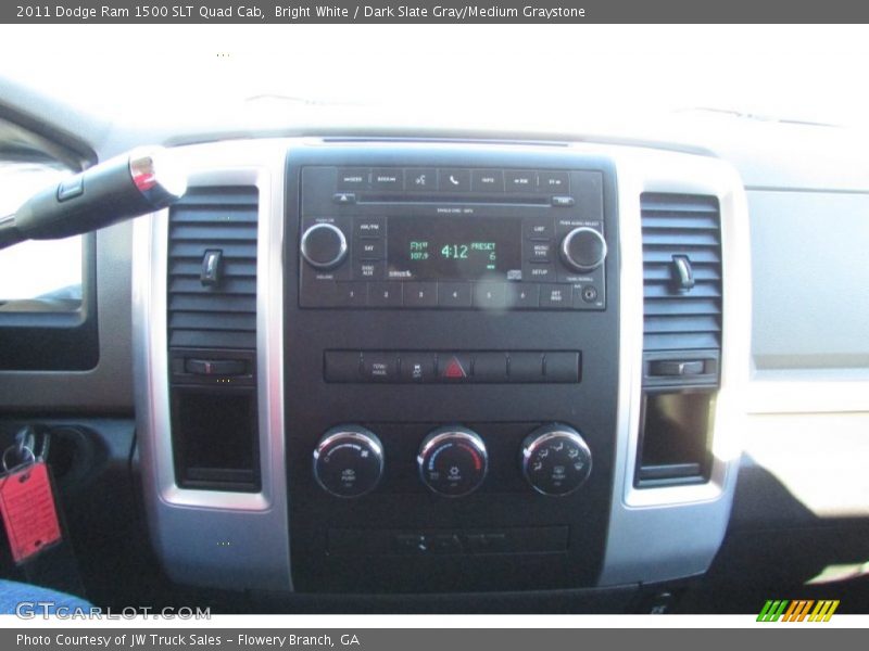 Bright White / Dark Slate Gray/Medium Graystone 2011 Dodge Ram 1500 SLT Quad Cab
