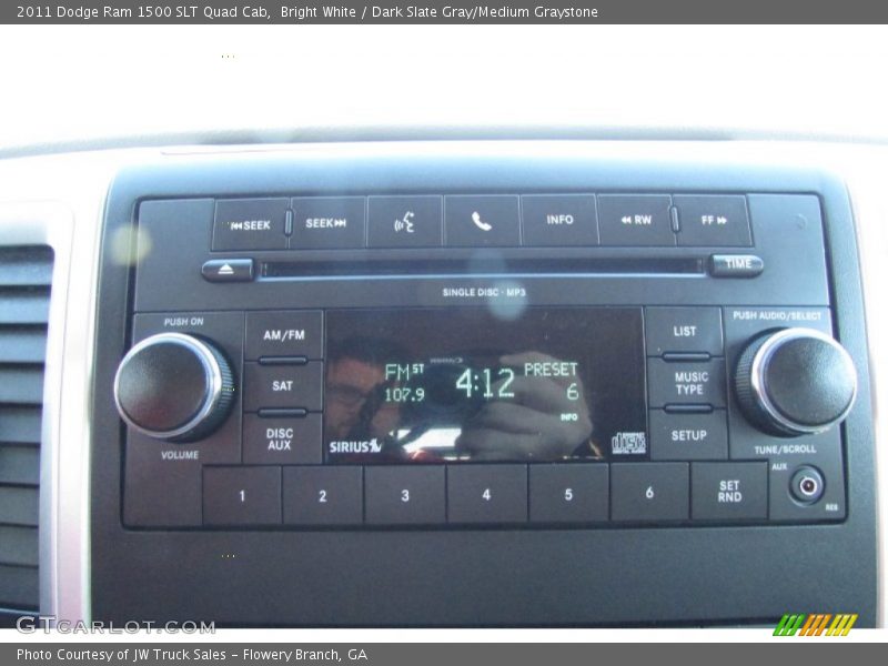 Bright White / Dark Slate Gray/Medium Graystone 2011 Dodge Ram 1500 SLT Quad Cab