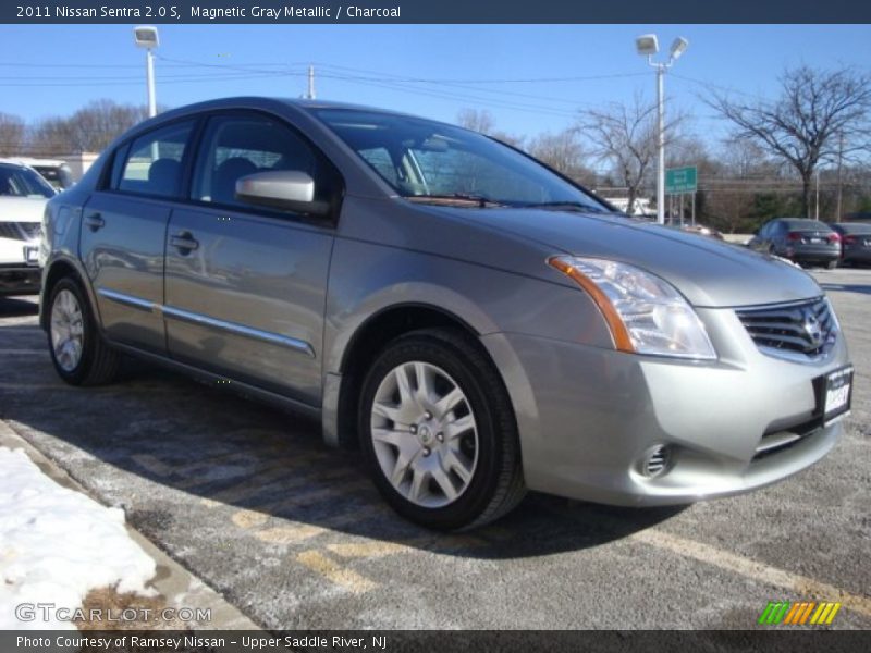 Magnetic Gray Metallic / Charcoal 2011 Nissan Sentra 2.0 S