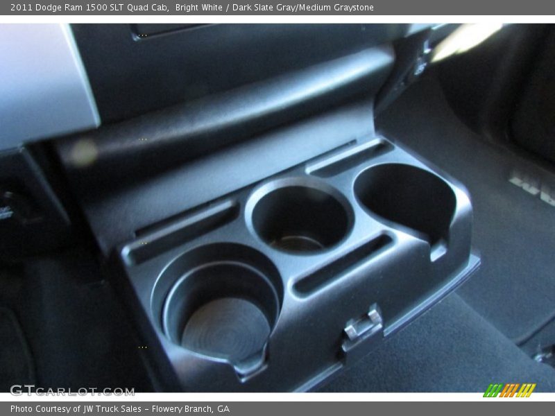 Bright White / Dark Slate Gray/Medium Graystone 2011 Dodge Ram 1500 SLT Quad Cab
