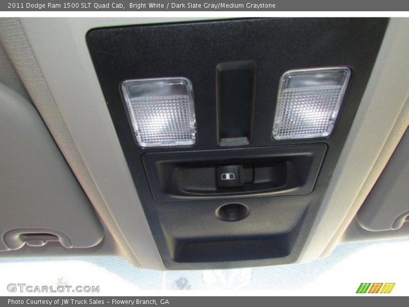 Bright White / Dark Slate Gray/Medium Graystone 2011 Dodge Ram 1500 SLT Quad Cab