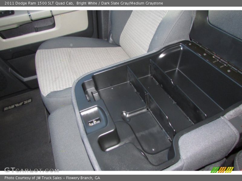Bright White / Dark Slate Gray/Medium Graystone 2011 Dodge Ram 1500 SLT Quad Cab