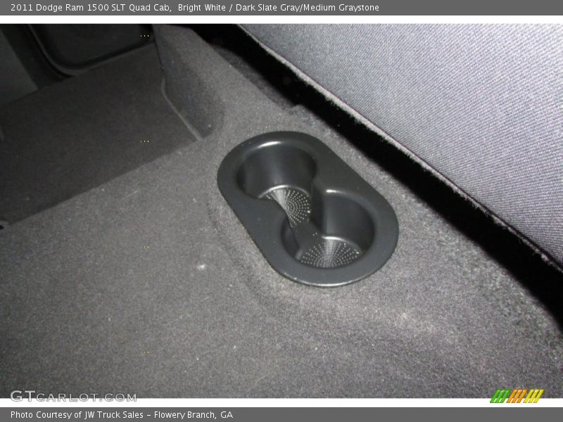 Bright White / Dark Slate Gray/Medium Graystone 2011 Dodge Ram 1500 SLT Quad Cab