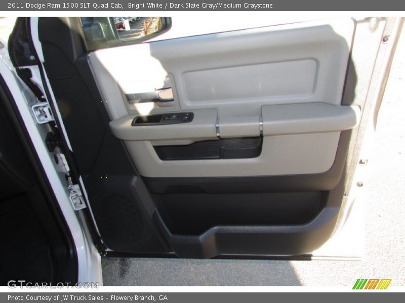 Bright White / Dark Slate Gray/Medium Graystone 2011 Dodge Ram 1500 SLT Quad Cab