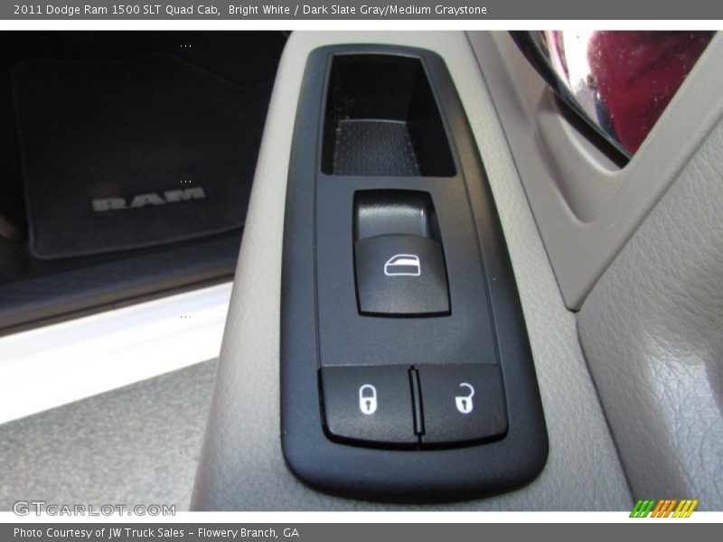 Bright White / Dark Slate Gray/Medium Graystone 2011 Dodge Ram 1500 SLT Quad Cab