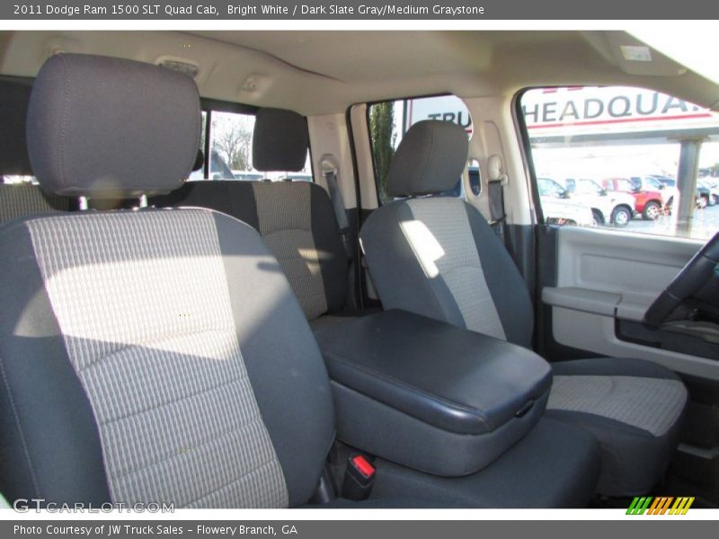 Bright White / Dark Slate Gray/Medium Graystone 2011 Dodge Ram 1500 SLT Quad Cab