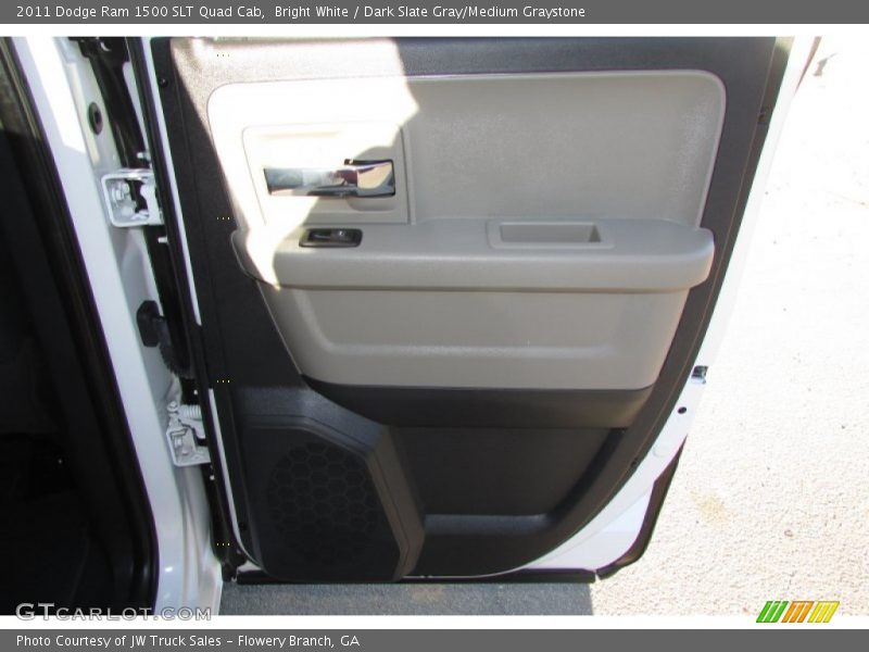 Bright White / Dark Slate Gray/Medium Graystone 2011 Dodge Ram 1500 SLT Quad Cab