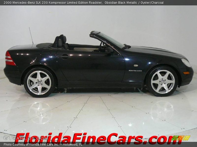 Obsidian Black Metallic / Oyster/Charcoal 2000 Mercedes-Benz SLK 230 Kompressor Limited Edition Roadster