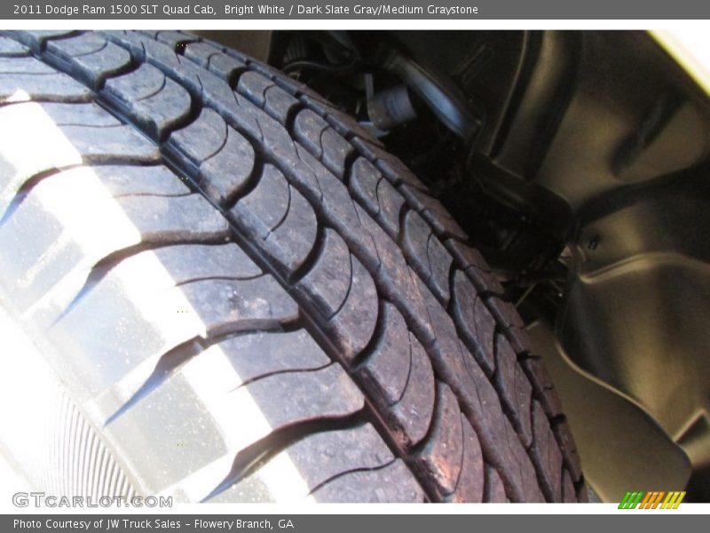 Bright White / Dark Slate Gray/Medium Graystone 2011 Dodge Ram 1500 SLT Quad Cab