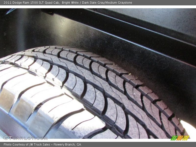 Bright White / Dark Slate Gray/Medium Graystone 2011 Dodge Ram 1500 SLT Quad Cab