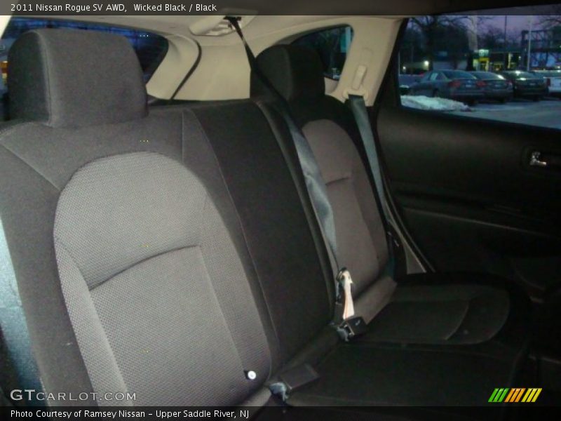 Wicked Black / Black 2011 Nissan Rogue SV AWD